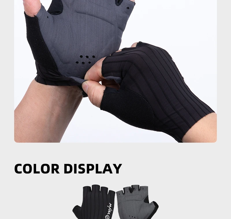 YKYWBIKE Cycling Gloves Summer Italy Interface hand Pad Shock-Absorbing Half Finger Bicycle Gloves Mountain Bike MTB Gloves