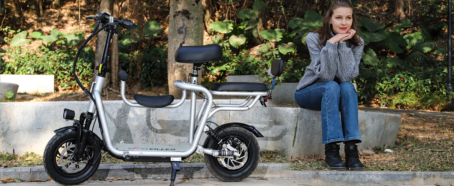 Electric Scooter with Seat for Adult,36V Electric Scooter with 500W Motor,20 Mile Range,17.4mph,e Scooters with Adjustable Seat