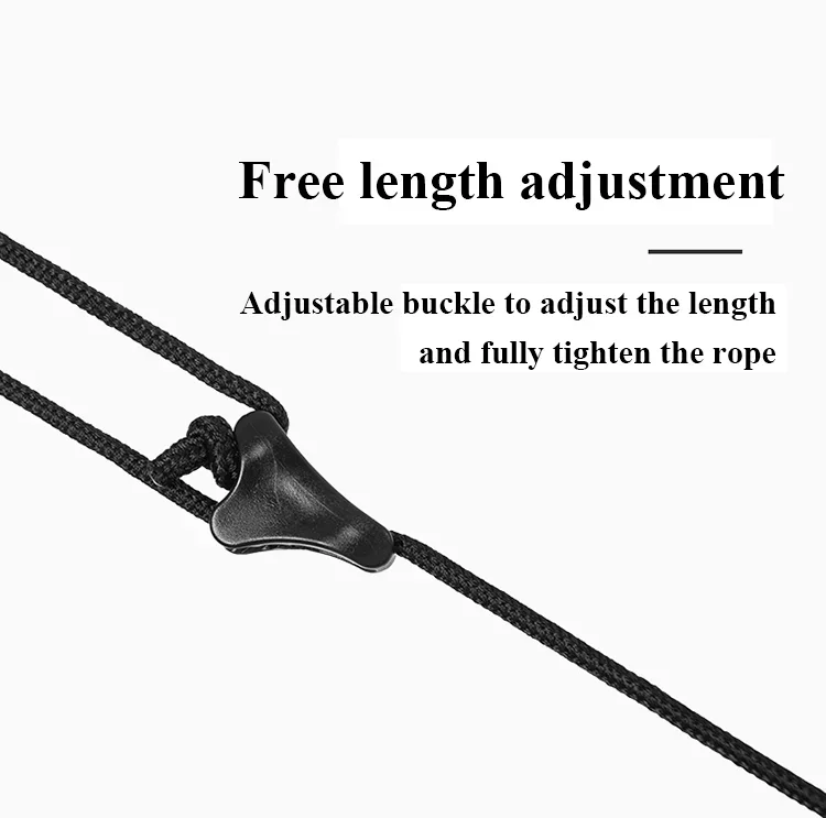 Naturehike Outdoor Clothesline Camping Hanging Rope Multifunctional Adjustable Non-Slip Canopy Lanyard Snap Hooks