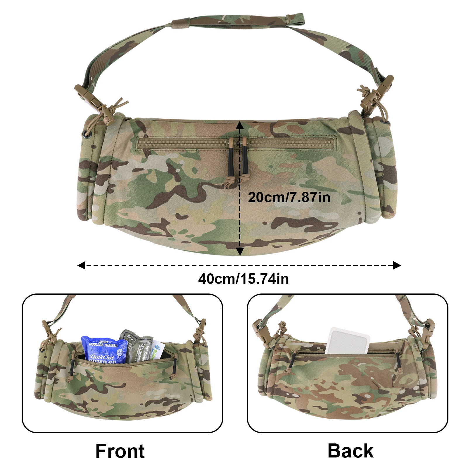 KRYDEX Hand Warmer Muff Water-Resist Hanger Waist Handwarmer Drop Pouch for Outdoor Winter Hunting Field Survival Camping Hiking