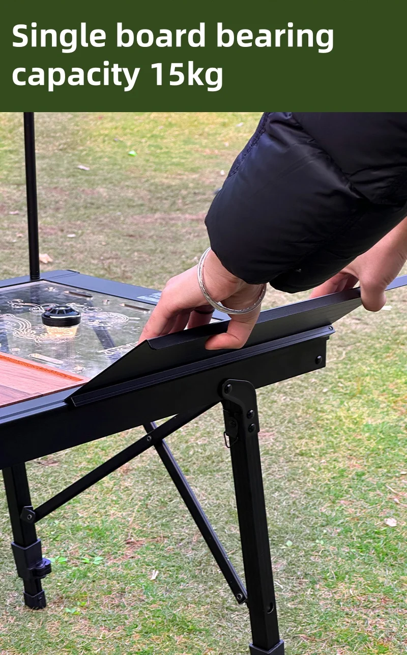 Tryhomy Outdoor Camping IGT Table IGT 6 Unit Table Portable Aluminum Alloy Ultralight Fold Camping Desk BBQ Picnic IGT Table New