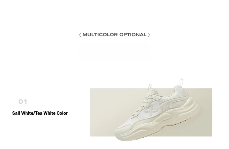 Xtep Casual Shoes For Women Breathable Cushion Street Style Shock Absorption Durability Leisure Walking Sneakers 875318320047