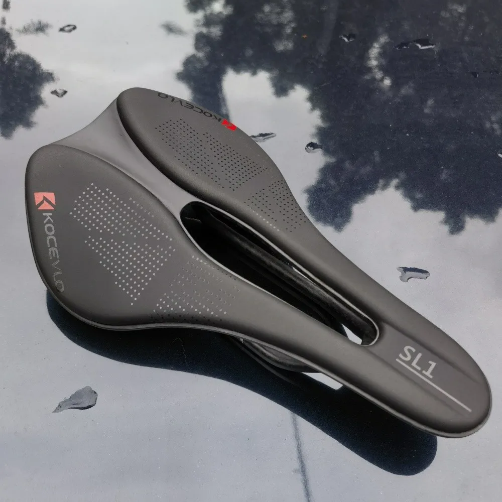 KOCEVLO SL1 Bicycle Saddle Ultralight Full Carbon Racing Seating Saddles MTB Road Bike Seat Cushion Hollow Comfortable