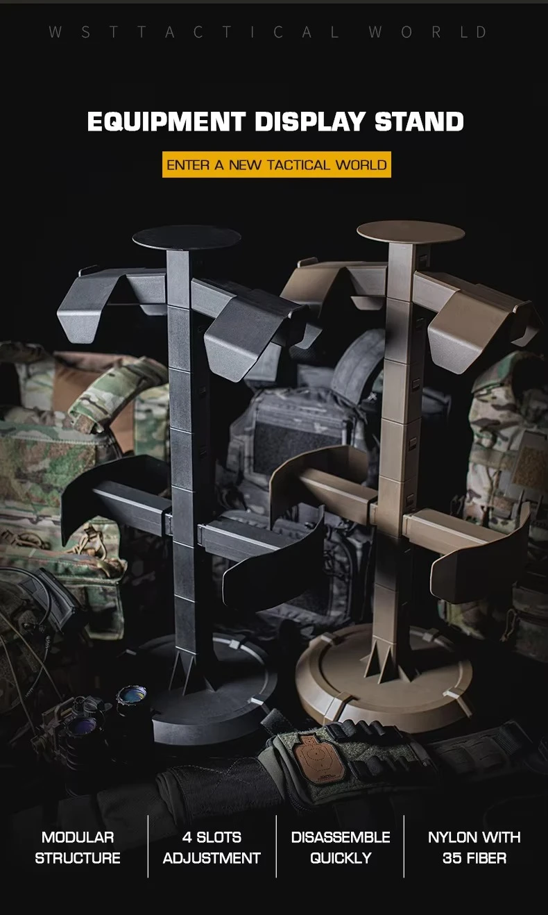 Tactical Equipment Display Stand for Body Armor/Fast Helmet/Plate Carrier/MOLLE Waist Belt Rack Hunting Holder Support 30kg