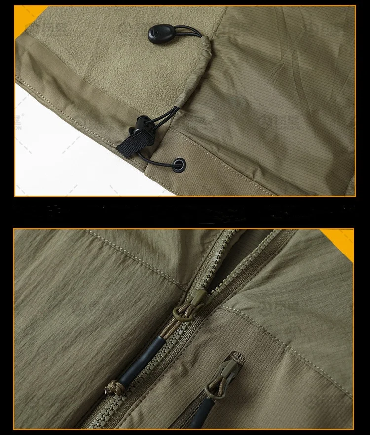 Mens Winter Warm Padded Jackets Lightweight Hooded Tactical Cotton Coat Male Outdoor Waterproof Windproof Thermal Hiking Jackets