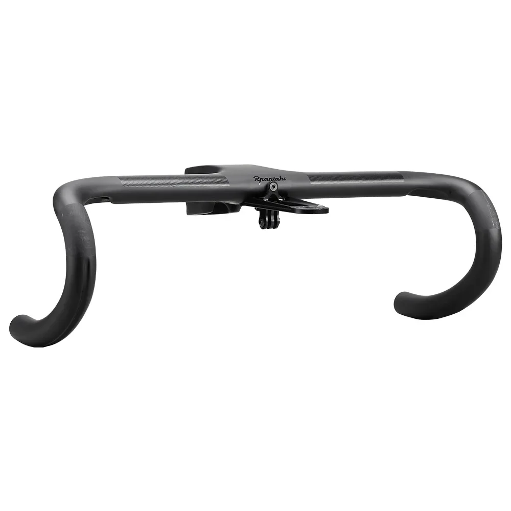 Road Bike Full Carbon Fiber -10° Integrated Cockpit OD2 Handlebar Bicycle Bent Drop Bar Racing Internal Cable Hidden Handlebar