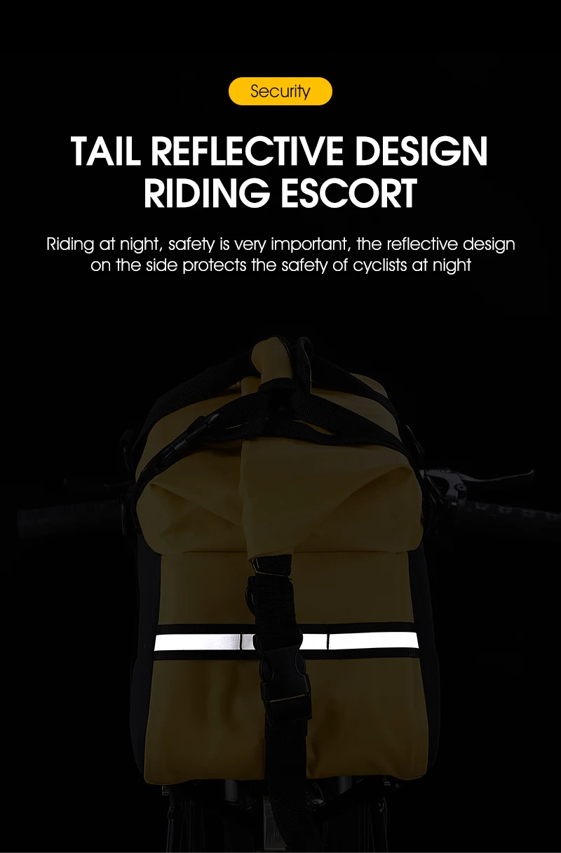 WEST BIKING Waterproof Expandable Bike Pannier Bag Hard Shell Bicycle Rear Rack Trunk Bag with Shoulder Strap for MTB Cycling