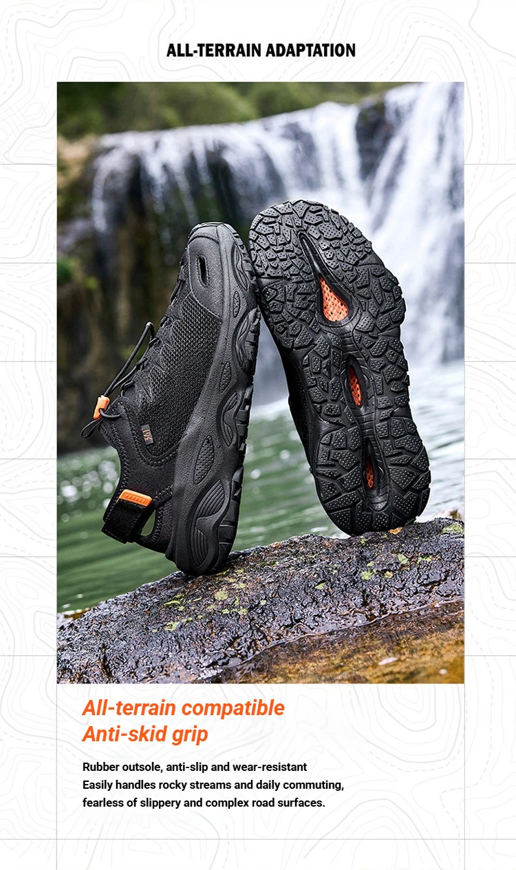 361 Degrees Men's Catfish-canyoning Shoes 2.5 Summer Air Mesh Breathable Anti-slip Outdoor Walking Fishing Male Sandal 672623303