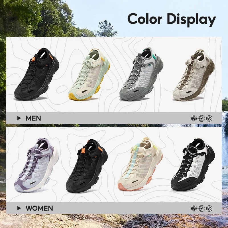 361 Degrees Men's Catfish-canyoning Shoes 2.5 Summer Air Mesh Breathable Anti-slip Outdoor Walking Fishing Male Sandal 672623303