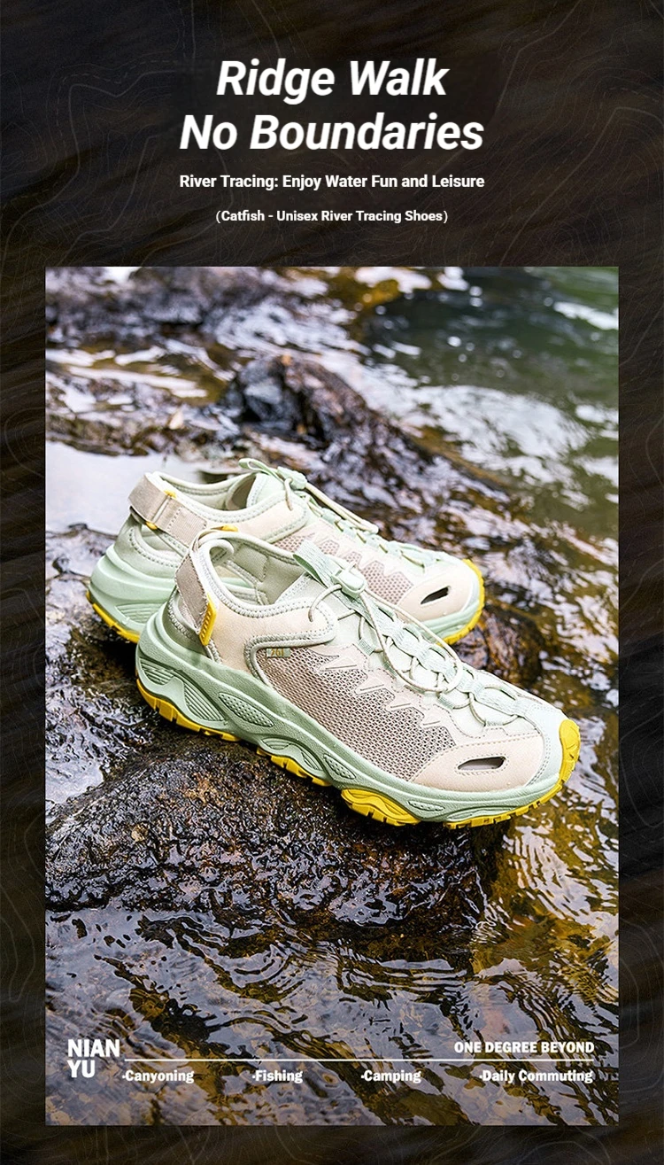 361 Degrees Men's Catfish-canyoning Shoes 2.5 Summer Air Mesh Breathable Anti-slip Outdoor Walking Fishing Male Sandal 672623303