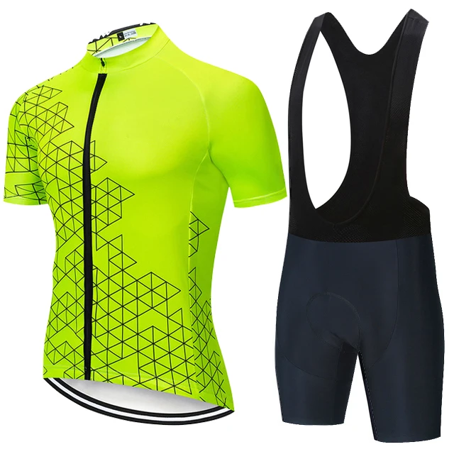 2026 New Cycling Jersey Set Classic MTB Cycling Bib Shorts Kit Reflective Custom Bike Clothes Bicycle Clothing Maillot