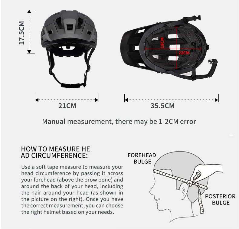 SEEKERAdult Mountain Bike Helmet Lightweight Design Multiple Vents Suitable for Off-Road Riding Road Bike Downhill Sports Helmet