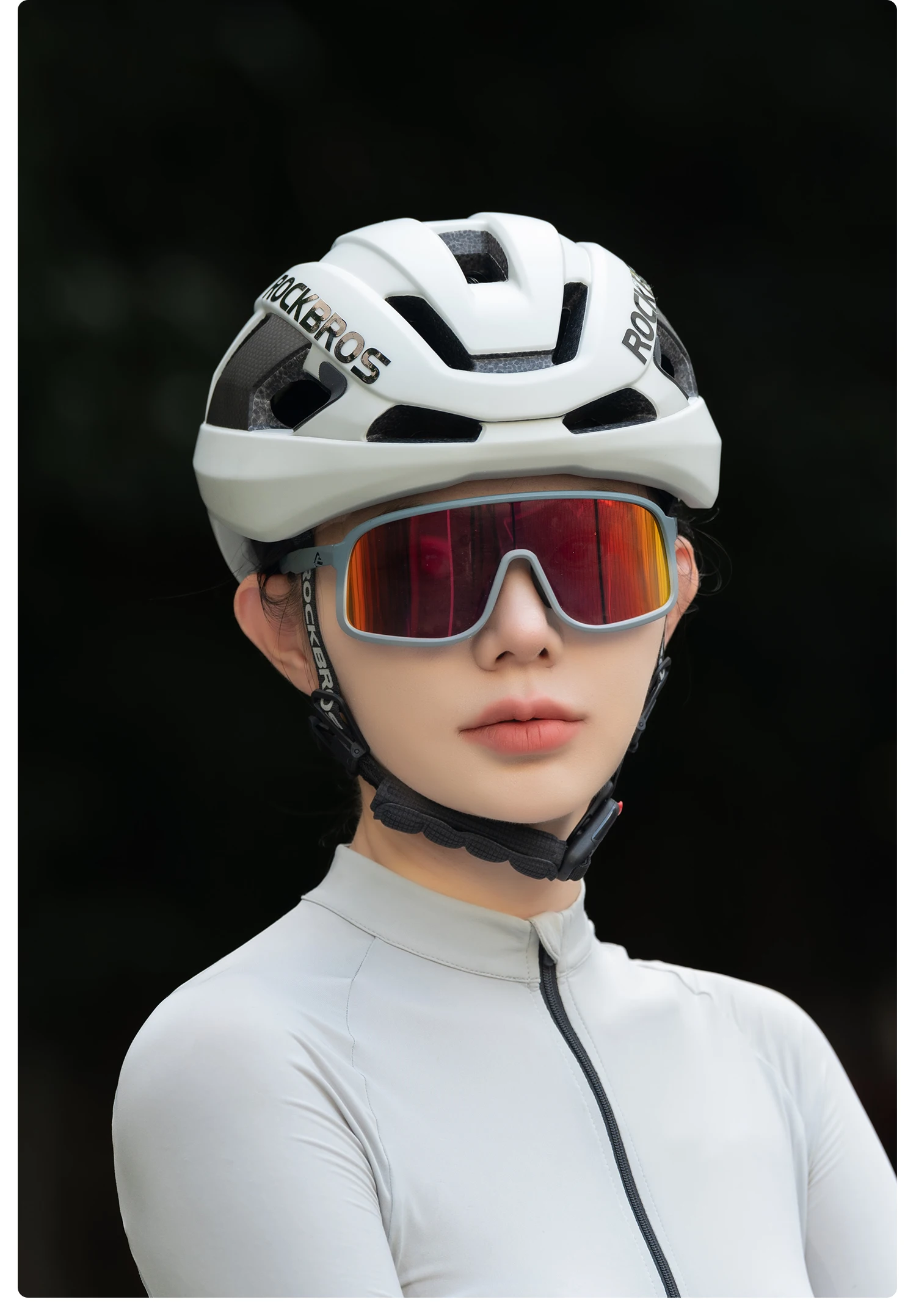 ROCKBROS Carbon Fiber Bicycle Helmet Composite Safe Cycling Helmet Men Women Intergrally-Molded High-Density Foaming Bike Helmet