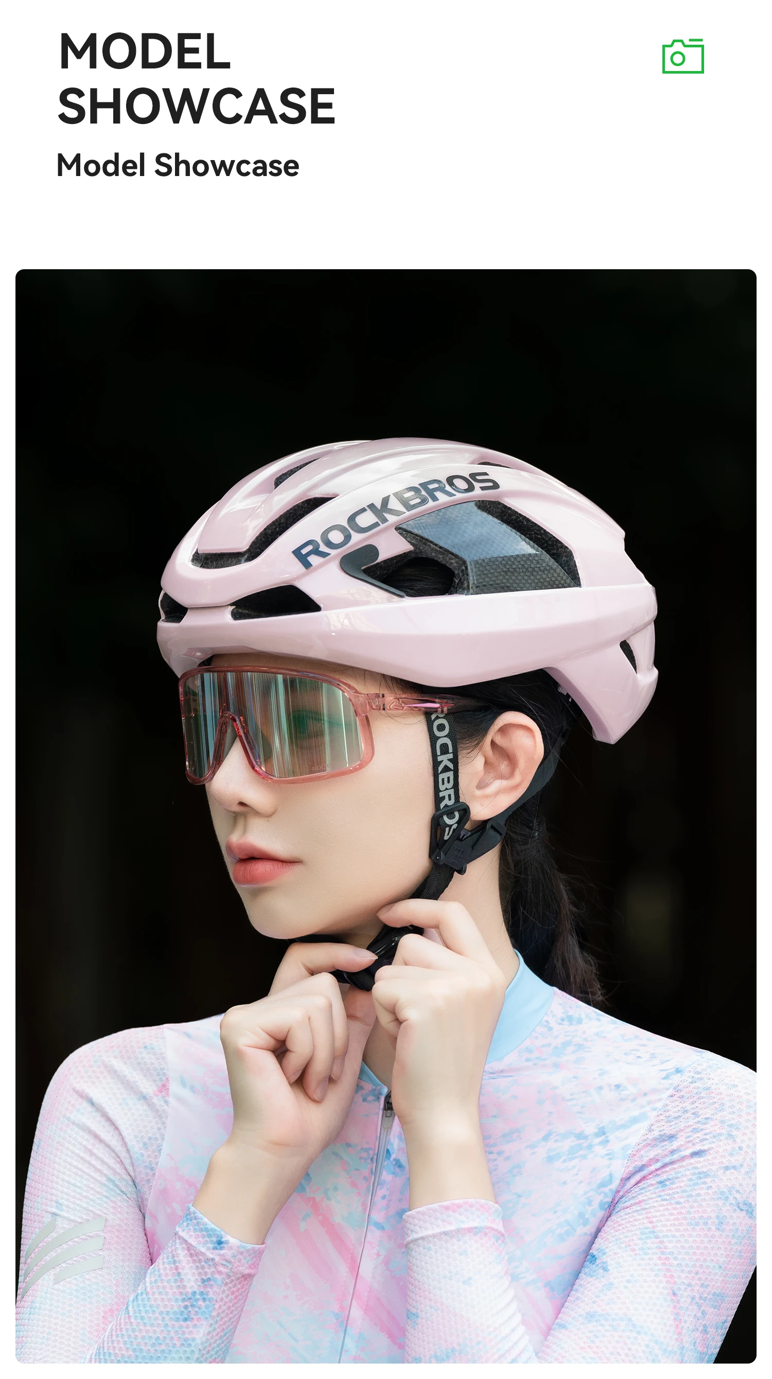 ROCKBROS Carbon Fiber Bicycle Helmet Composite Safe Cycling Helmet Men Women Intergrally-Molded High-Density Foaming Bike Helmet