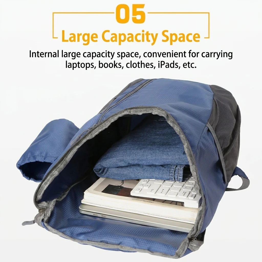 20L Foldable Ultralight Backpack Durable Unisex Travel Hiking Outdoor Bag Portable Waterproof Cycling Camping Bag for Man