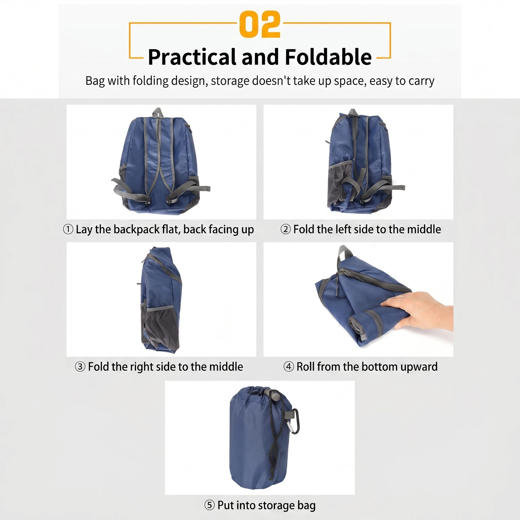 20L Foldable Ultralight Backpack Durable Unisex Travel Hiking Outdoor Bag Portable Waterproof Cycling Camping Bag for Man