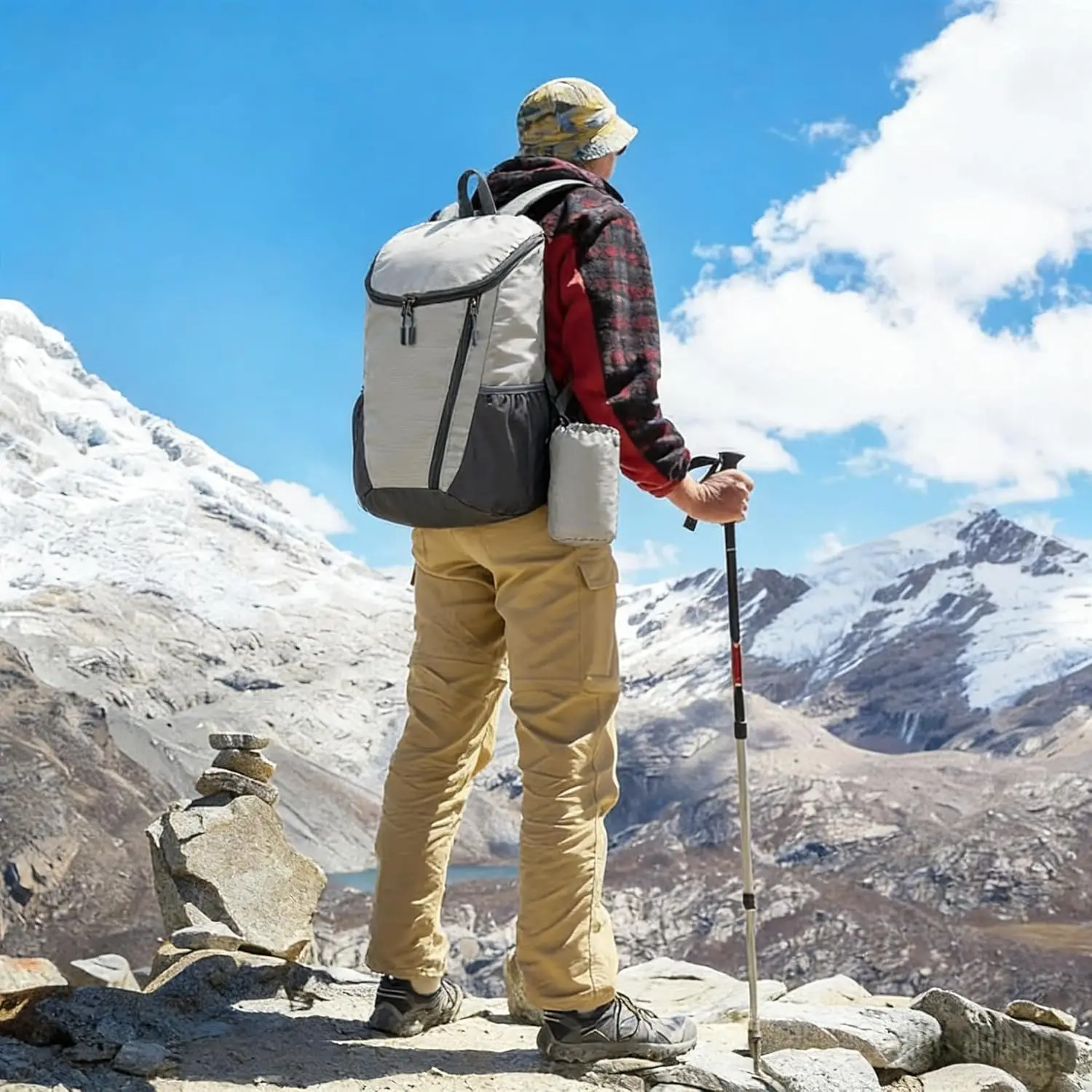 20L Foldable Ultralight Backpack Durable Unisex Travel Hiking Outdoor Bag Portable Waterproof Cycling Camping Bag for Man