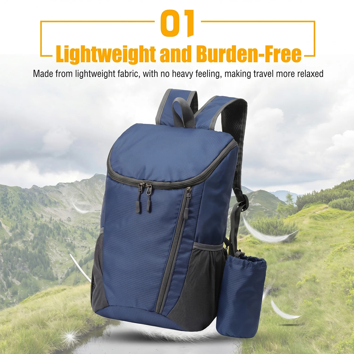 20L Foldable Ultralight Backpack Durable Unisex Travel Hiking Outdoor Bag Portable Waterproof Cycling Camping Bag for Man