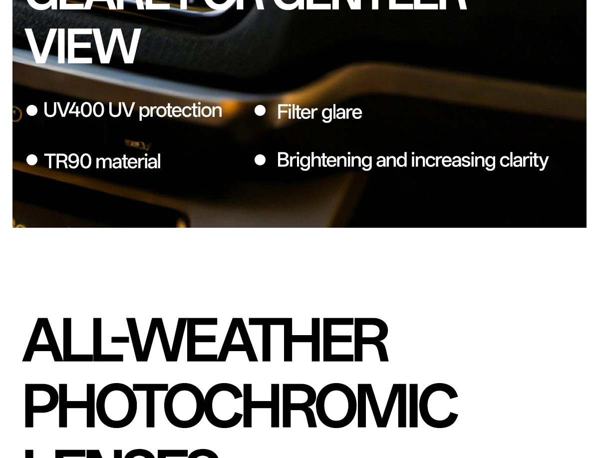 Kapvoe Photochromic Polarized Sale Night Vision Sunglasses Travel Cycling Glasses Running Driving UV400 Mtb Sports Goggles