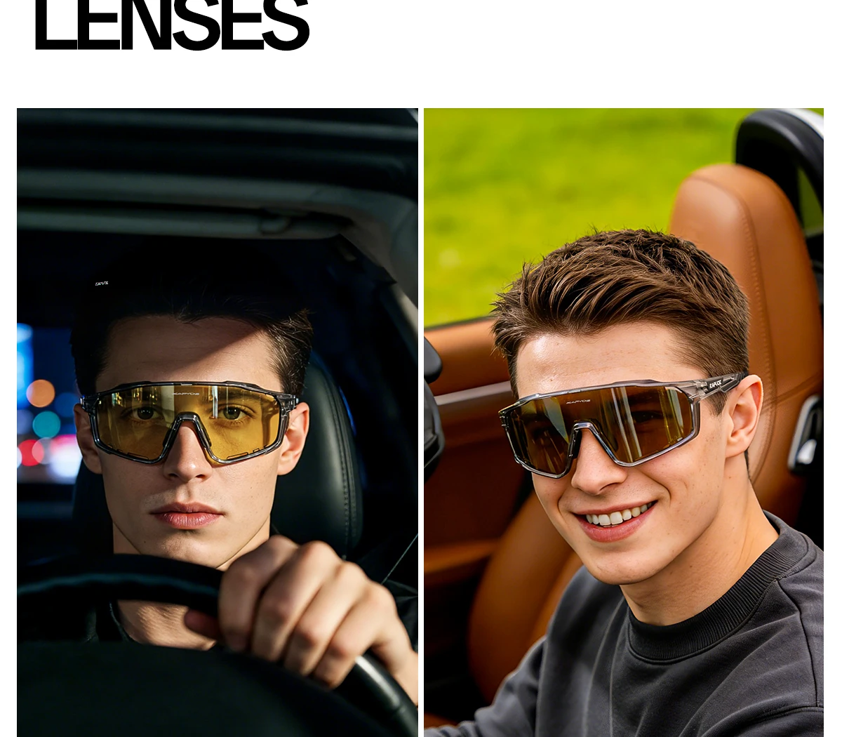 Kapvoe Photochromic Polarized Sale Night Vision Sunglasses Travel Cycling Glasses Running Driving UV400 Mtb Sports Goggles