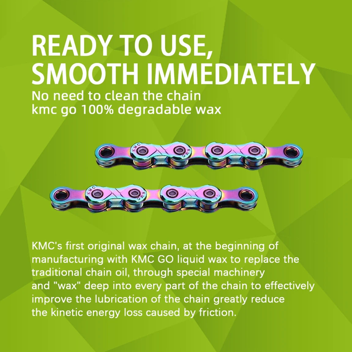 KMC Go Waxed X12 MTB Chain 12 Speed 126 Links Bicycle Current 12V Mountain Bike Chains 12S Aurora Blue Cycling Accessories