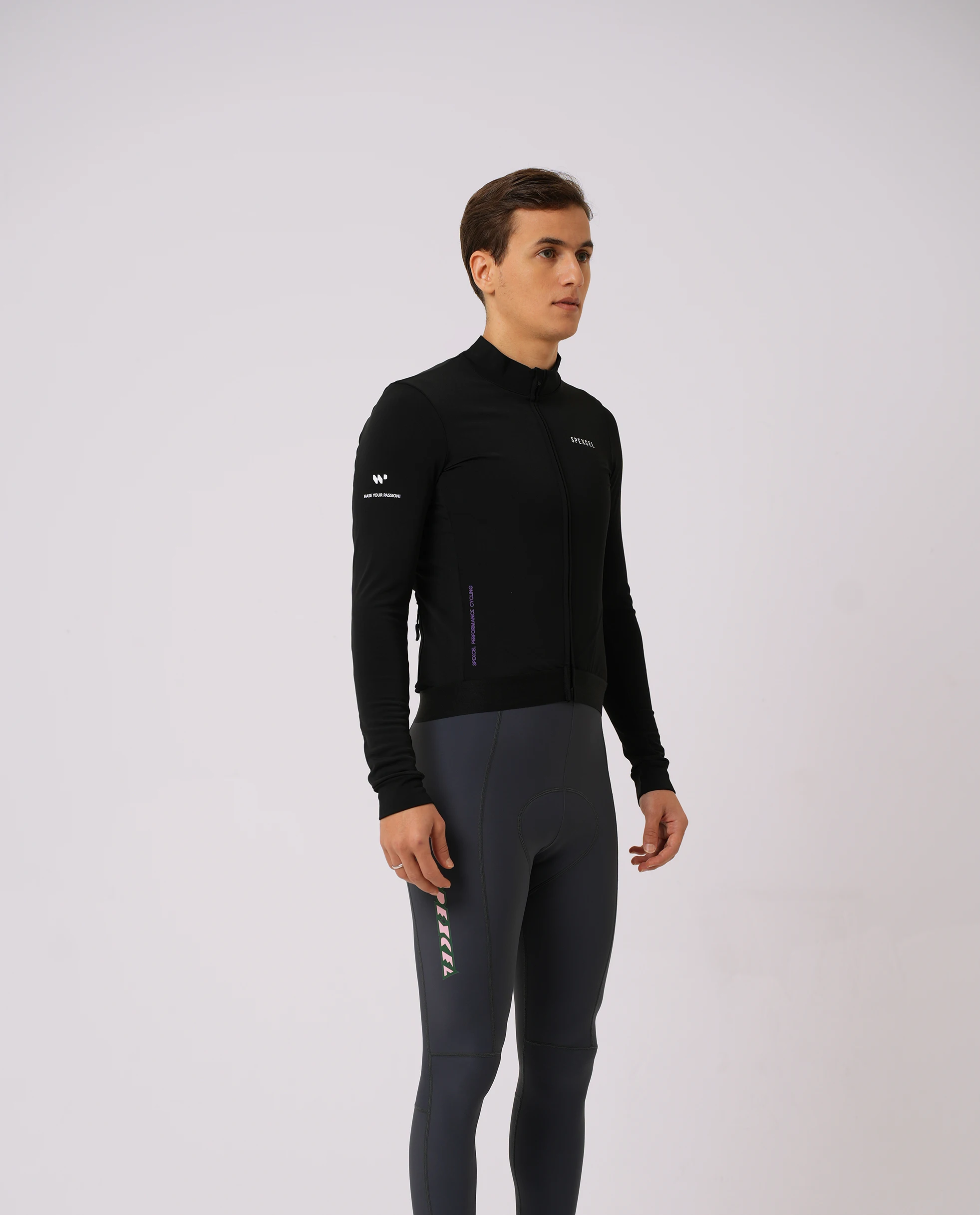 SPEXCEL SPC LAB New PRO Winter Thermal Fleece Cycling Jerseys Long sleeve Race Fit Nylon thermal fabric Warm and breathable man