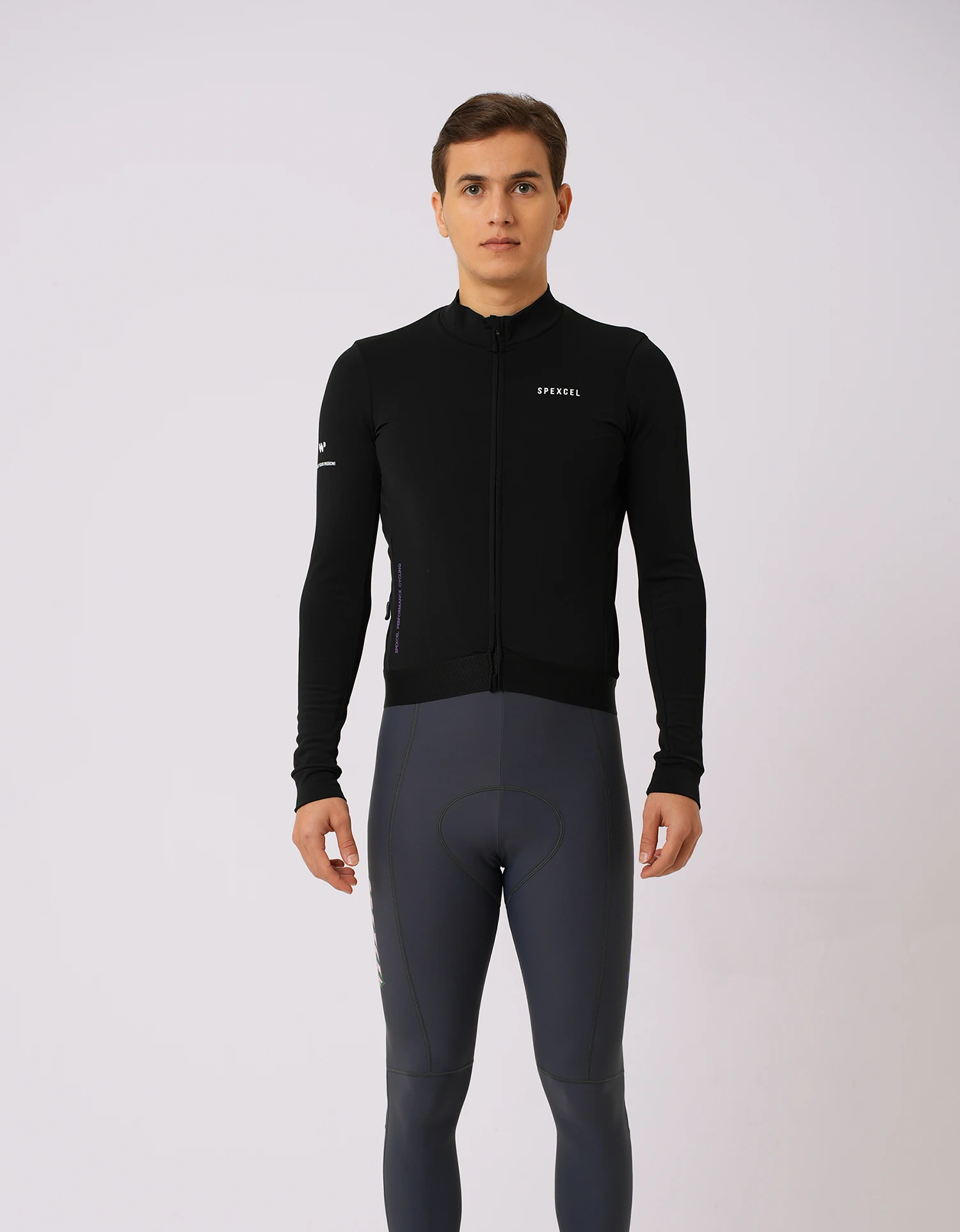 SPEXCEL SPC LAB New PRO Winter Thermal Fleece Cycling Jerseys Long sleeve Race Fit Nylon thermal fabric Warm and breathable man