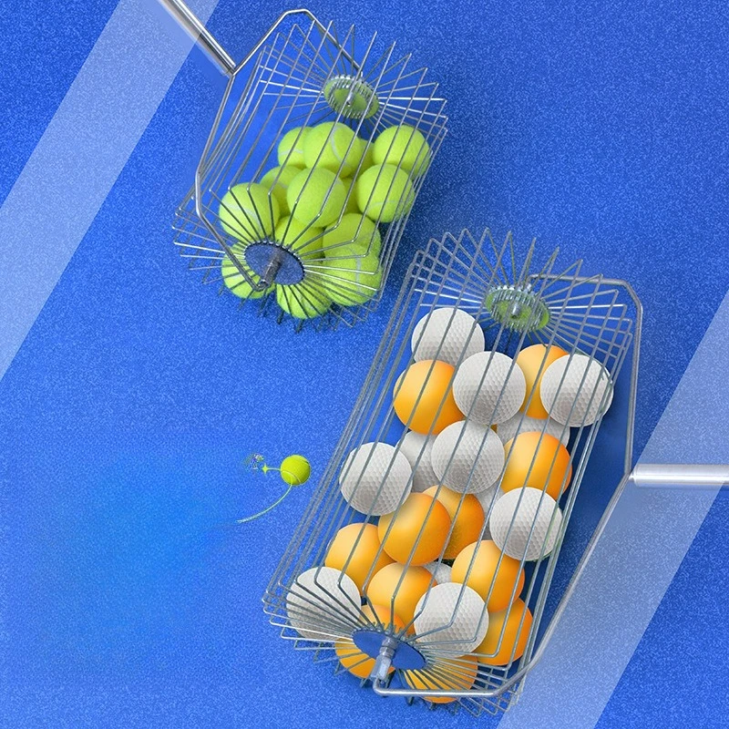 Tennis Ball Picker Upper Roller Lightweight Stainless Steel Rolling Design Portable Practice Training Tool Easy Use Recovery