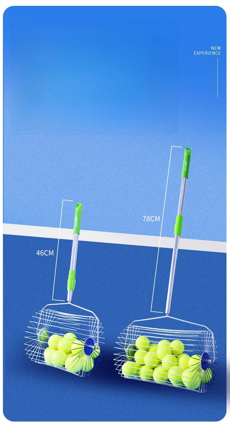 Tennis Ball Picker Upper Roller Lightweight Stainless Steel Rolling Design Portable Practice Training Tool Easy Use Recovery