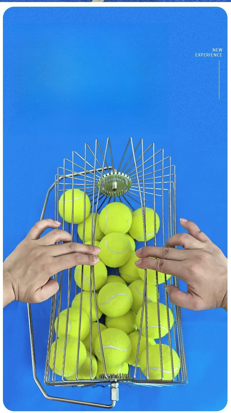 Tennis Ball Picker Upper Roller Lightweight Stainless Steel Rolling Design Portable Practice Training Tool Easy Use Recovery