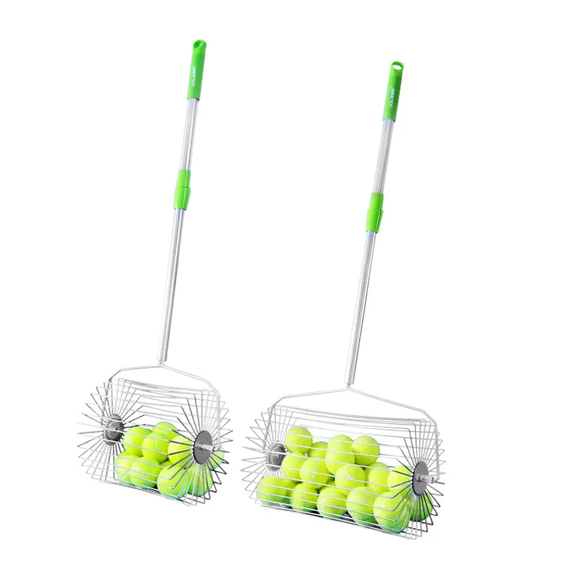 Tennis Ball Picker Upper Roller Lightweight Stainless Steel Rolling Design Portable Practice Training Tool Easy Use Recovery