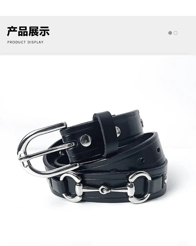 Hello Horse Equestrian Sports Belt Cowhide Belt Horse Riding Belt Casual Equestrian Belt Rider Equipment