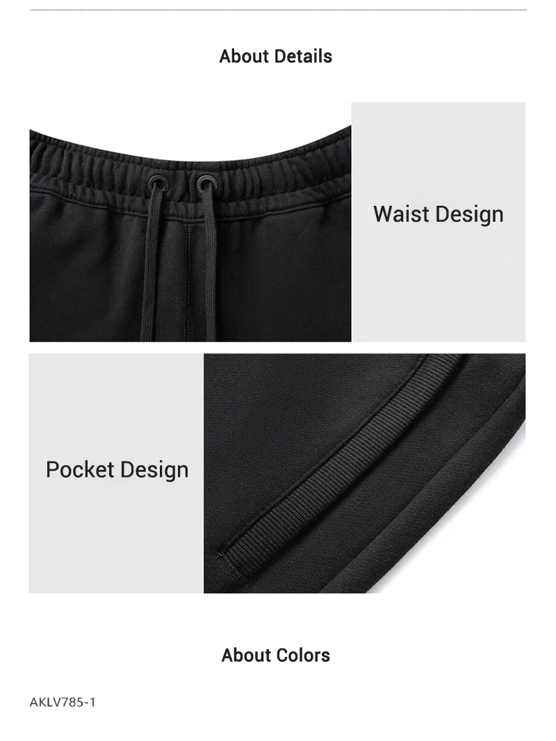 Li-Ning Men's Wade Pants WARM AT Winter Fleece Loose Fit 74%Cotton 26%Polyester LiNing Comfortable Trousers AKLV785