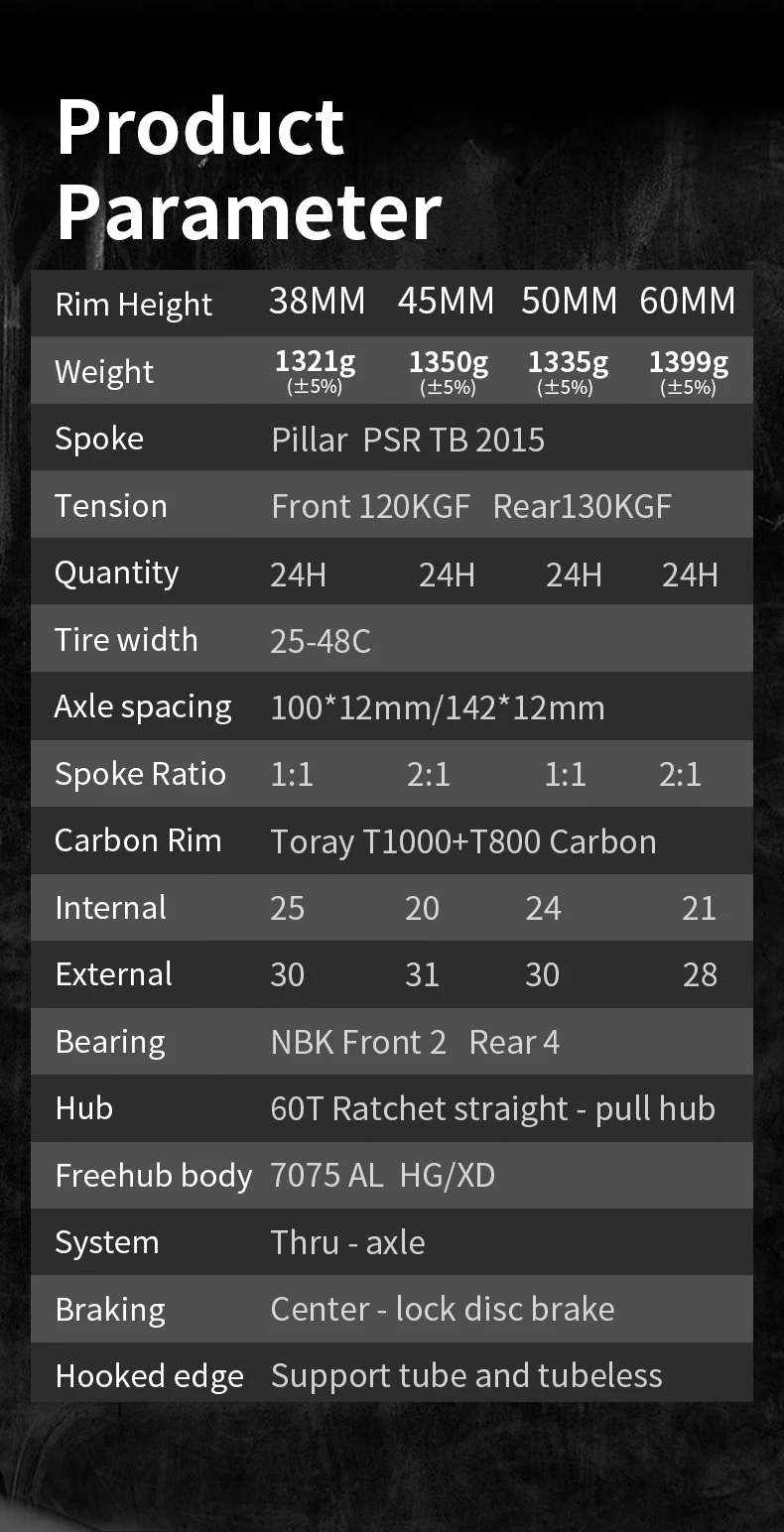 KORE Road Bicycle Wheelset 60T Titanium Ratchet Hub 38/45/50/60MM 700C T1000 Carbon Road 24H Pillar 2015 Road Racing Wheelset