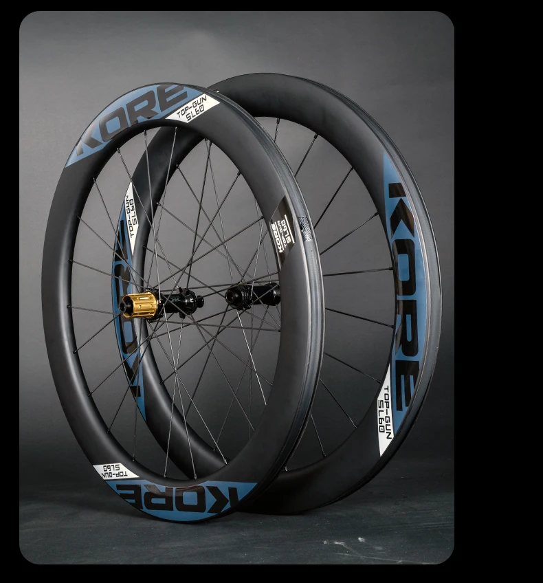 KORE Road Bicycle Wheelset 60T Titanium Ratchet Hub 38/45/50/60MM 700C T1000 Carbon Road 24H Pillar 2015 Road Racing Wheelset