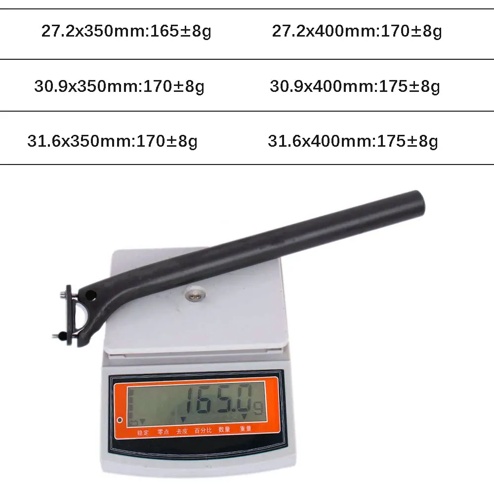 ELITAONE Offset 20mm MTB/Road Bike Seatpost 27.2/30.9/31.6mm Carbon Seat Post UD Bare Carbon