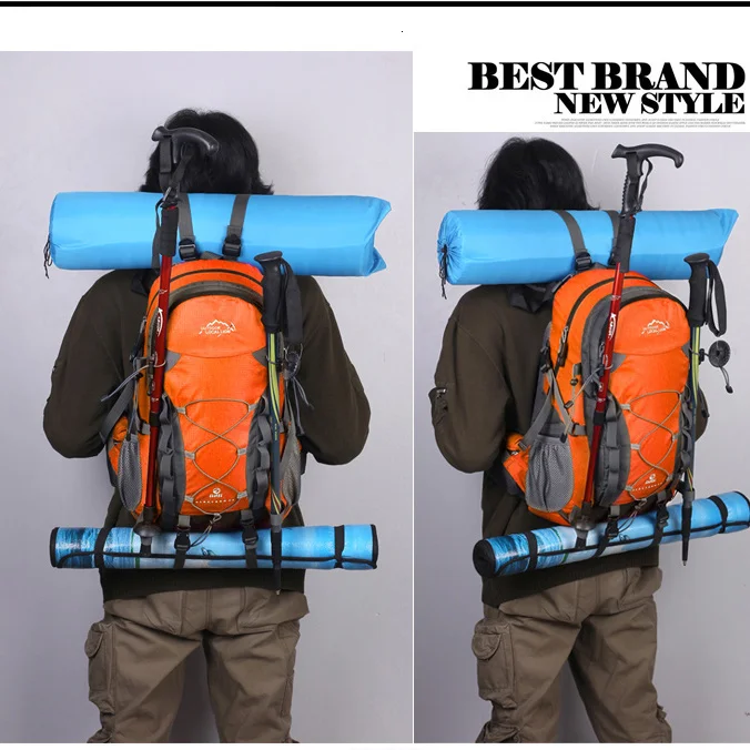 Hiking Storage Backpack Sturdy 40 Liter Bag Travel Tactical Backpack Trekking Backpack Mountaineering Hiking Camping Backpack