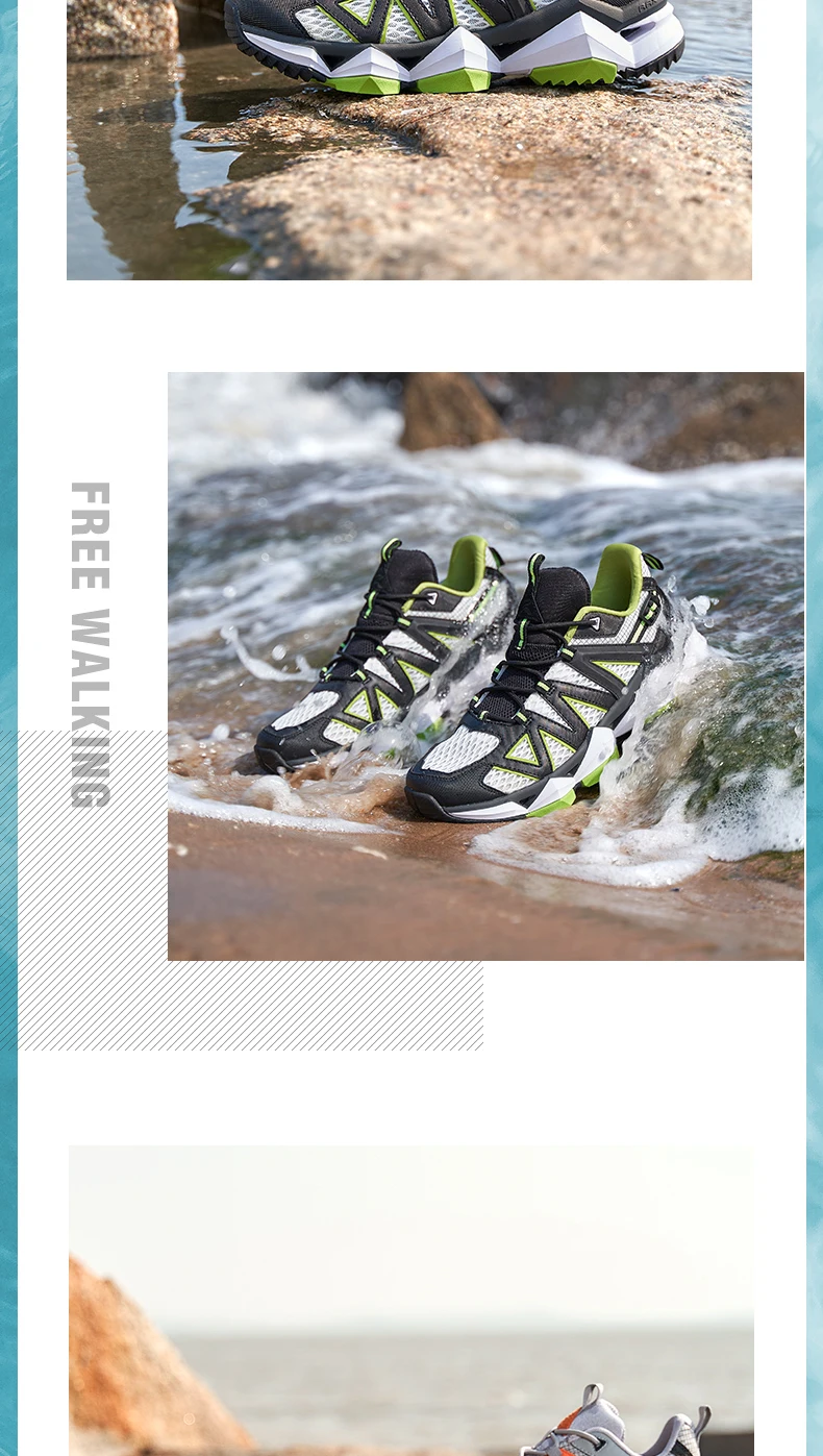 RAX Men's Hiking Shoes Spring  Outdoor Sneakers Men Breathable Mesh Trekking Boots Tactical Walking Ankle Shoes Camping Tourism