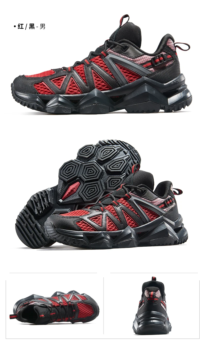 RAX Men's Hiking Shoes Spring  Outdoor Sneakers Men Breathable Mesh Trekking Boots Tactical Walking Ankle Shoes Camping Tourism