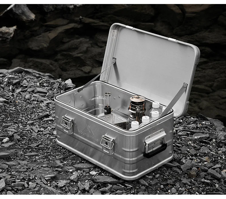 MOUNTAINHIKER 20L 30 48L 50L 80L 96L Camping Picnic Travel Aluminum Alloy Large Capacity Box Accessories Storage Bag Hiking Box