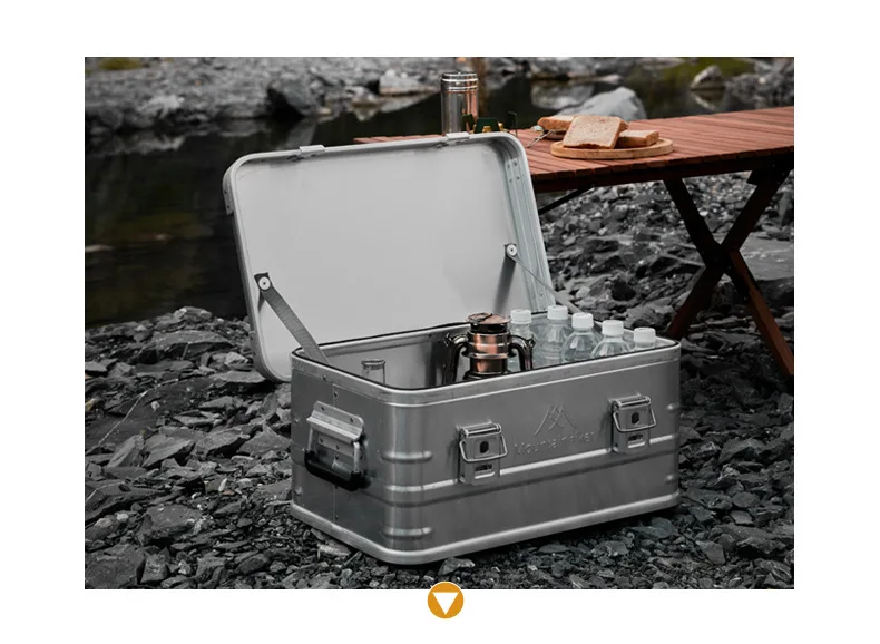 MOUNTAINHIKER 20L 30 48L 50L 80L 96L Camping Picnic Travel Aluminum Alloy Large Capacity Box Accessories Storage Bag Hiking Box