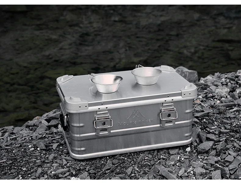 MOUNTAINHIKER 20L 30 48L 50L 80L 96L Camping Picnic Travel Aluminum Alloy Large Capacity Box Accessories Storage Bag Hiking Box