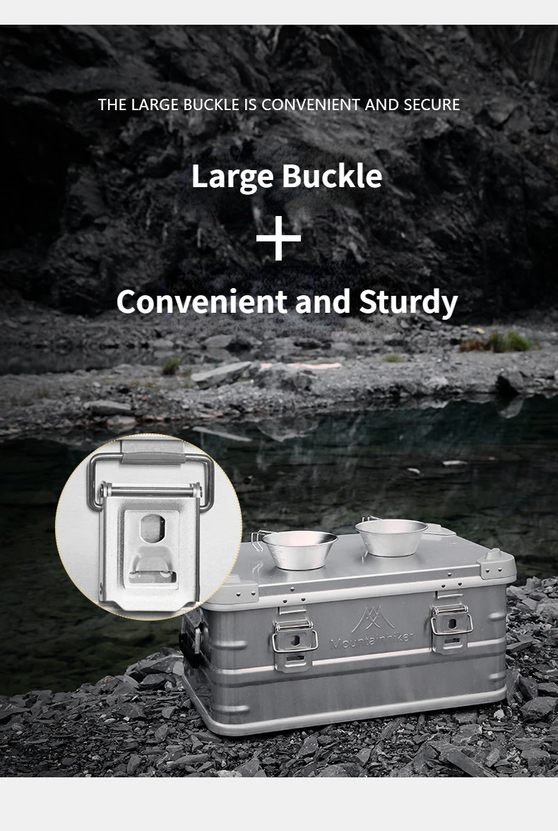 MOUNTAINHIKER 20L 30 48L 50L 80L 96L Camping Picnic Travel Aluminum Alloy Large Capacity Box Accessories Storage Bag Hiking Box