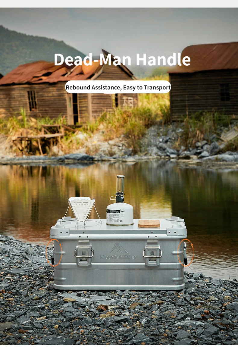 MOUNTAINHIKER 20L 30 48L 50L 80L 96L Camping Picnic Travel Aluminum Alloy Large Capacity Box Accessories Storage Bag Hiking Box
