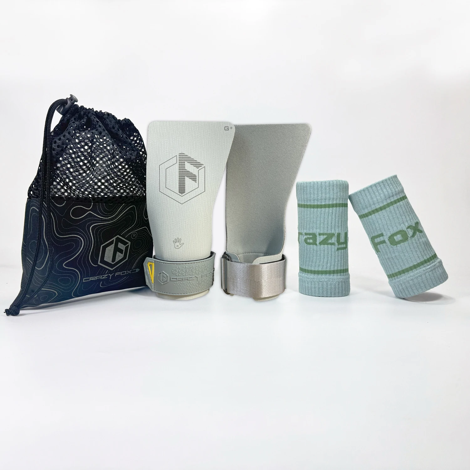 Crazy Fox Heron Series Set Uses the Latest Anti Friction Materials, Providing a Stronger Grip and a Pull Up Palm Guard Set