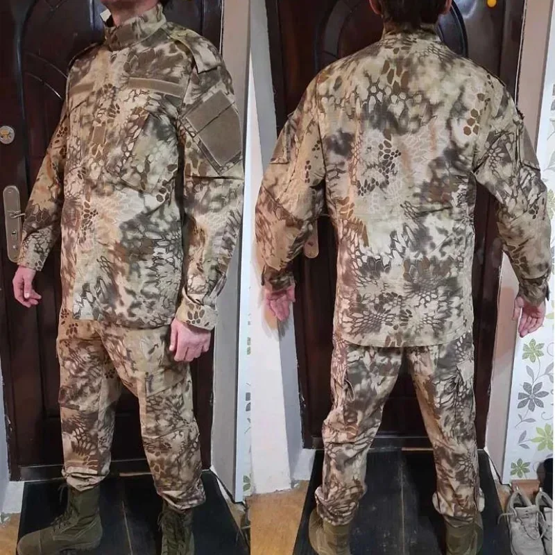 Gift Hat 2025 New Navy BDU CP Multicam Camo Suit Camo E Uniform Tactical Hiking Airsoft Farda Only Jacket & Pants