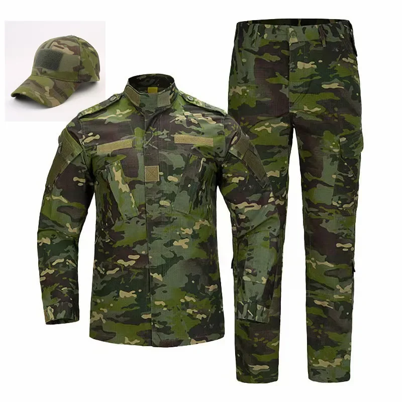 Gift Hat 2025 New Navy BDU CP Multicam Camo Suit Camo E Uniform Tactical Hiking Airsoft Farda Only Jacket & Pants