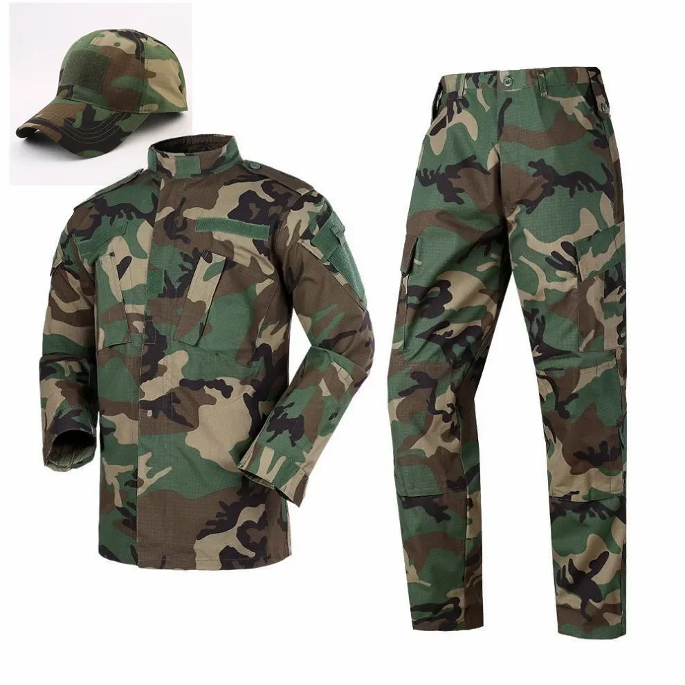 Gift Hat 2025 New Navy BDU CP Multicam Camo Suit Camo E Uniform Tactical Hiking Airsoft Farda Only Jacket & Pants