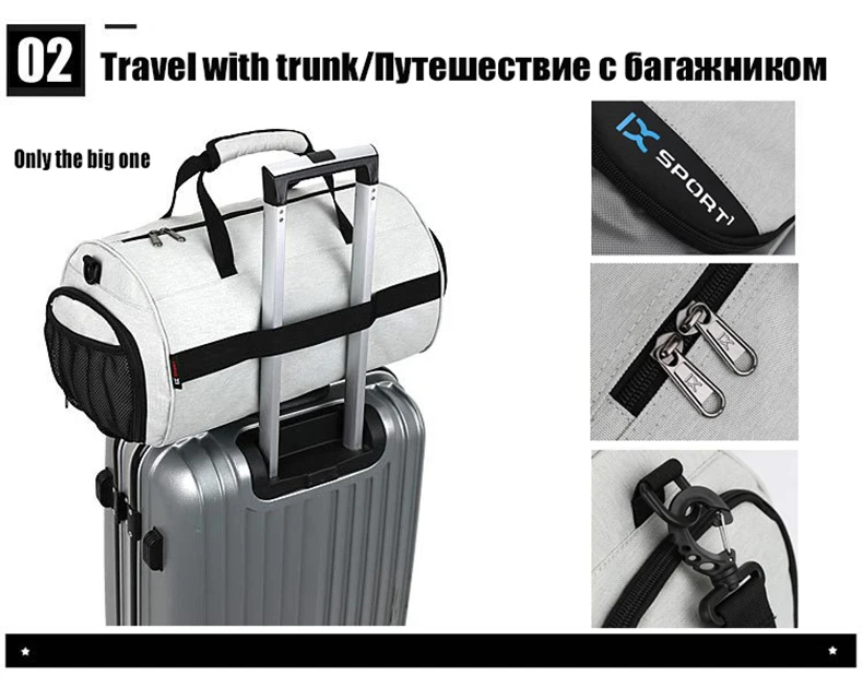 Gym Bag Fitness Bags Wet Dry Fitness Travel Bag Training Men Yoga For Shoes Travel Bag Shoulder Handbags Work Out Swimming Bag