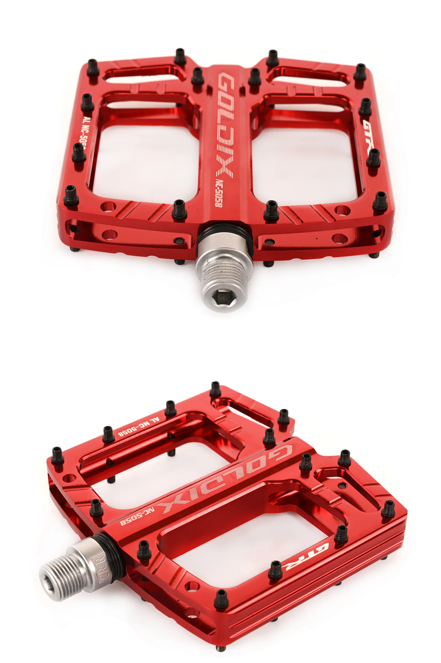 GOLDIX Free Shipping New 3-Bearing Mountain Road Bike Sealed Bearing Pedals High Strength Non-Slip Pedals Bicycle Accessories